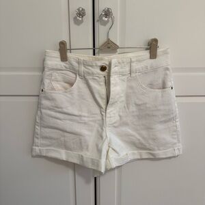 Classic White Women's Jean Shorts